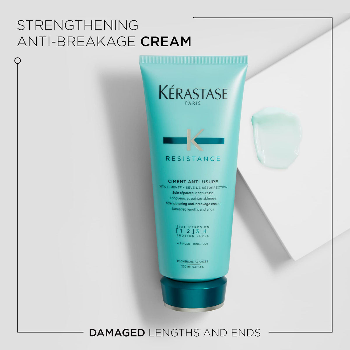 KÉRASTASE close-up texture of creamy formula conveying nourishing application
