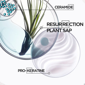 KÉRASTASE application in hand showing easy dispersion and heat protection