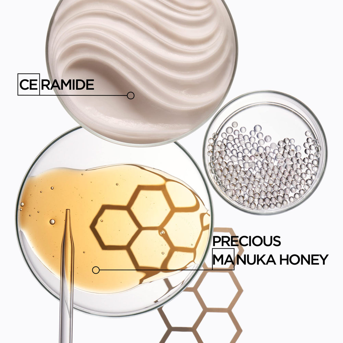 KÉRASTASE cream applied to curly hair close-up improving definition benefit
