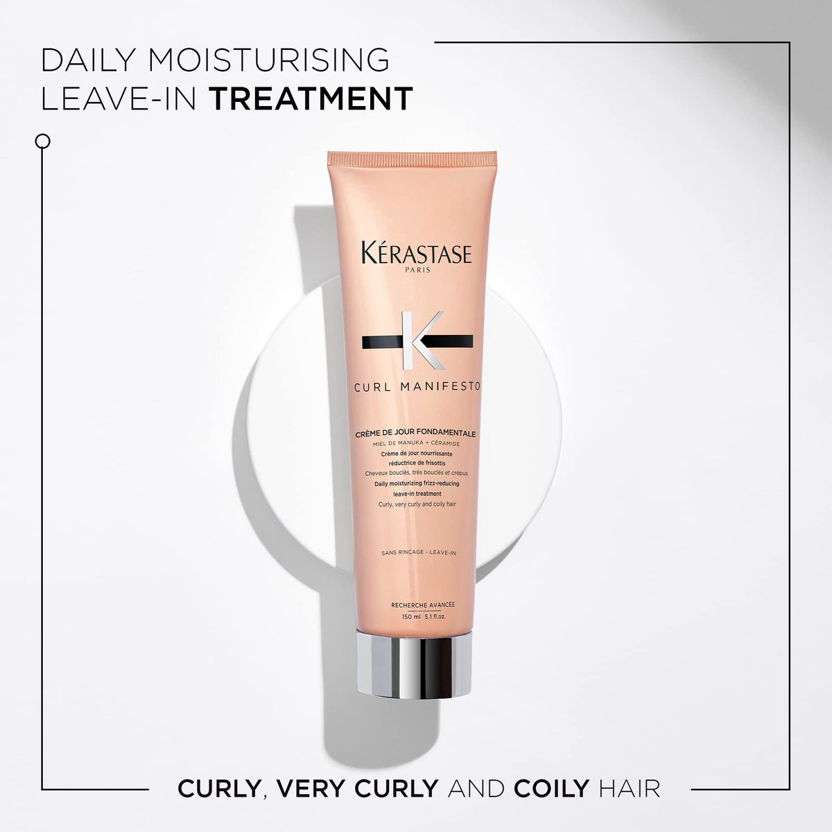 KÉRASTASE open cap and cream texture highlighting smooth application benefit