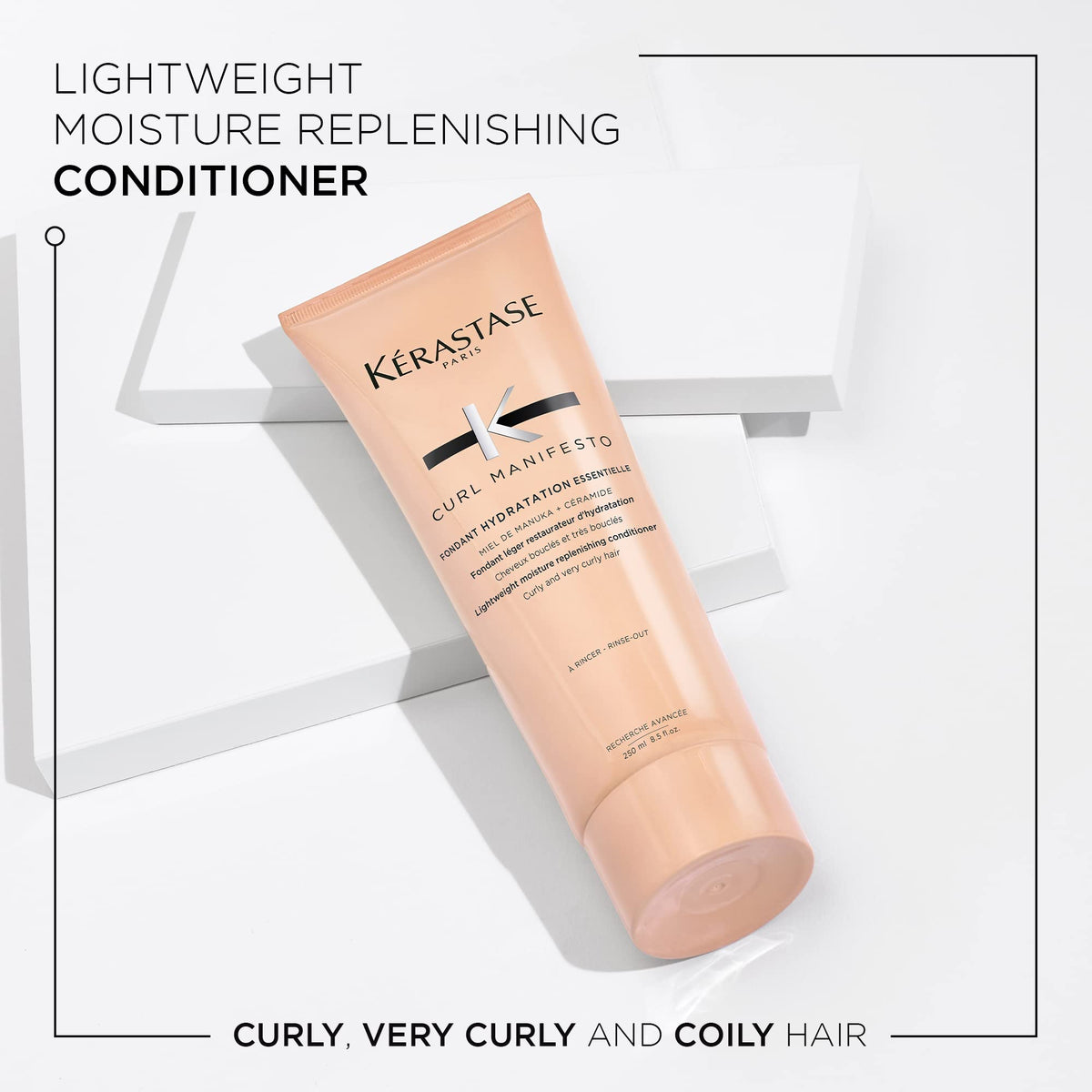 KÉRASTASE pump dispensing creamy conditioner texture for easy application and even coverage