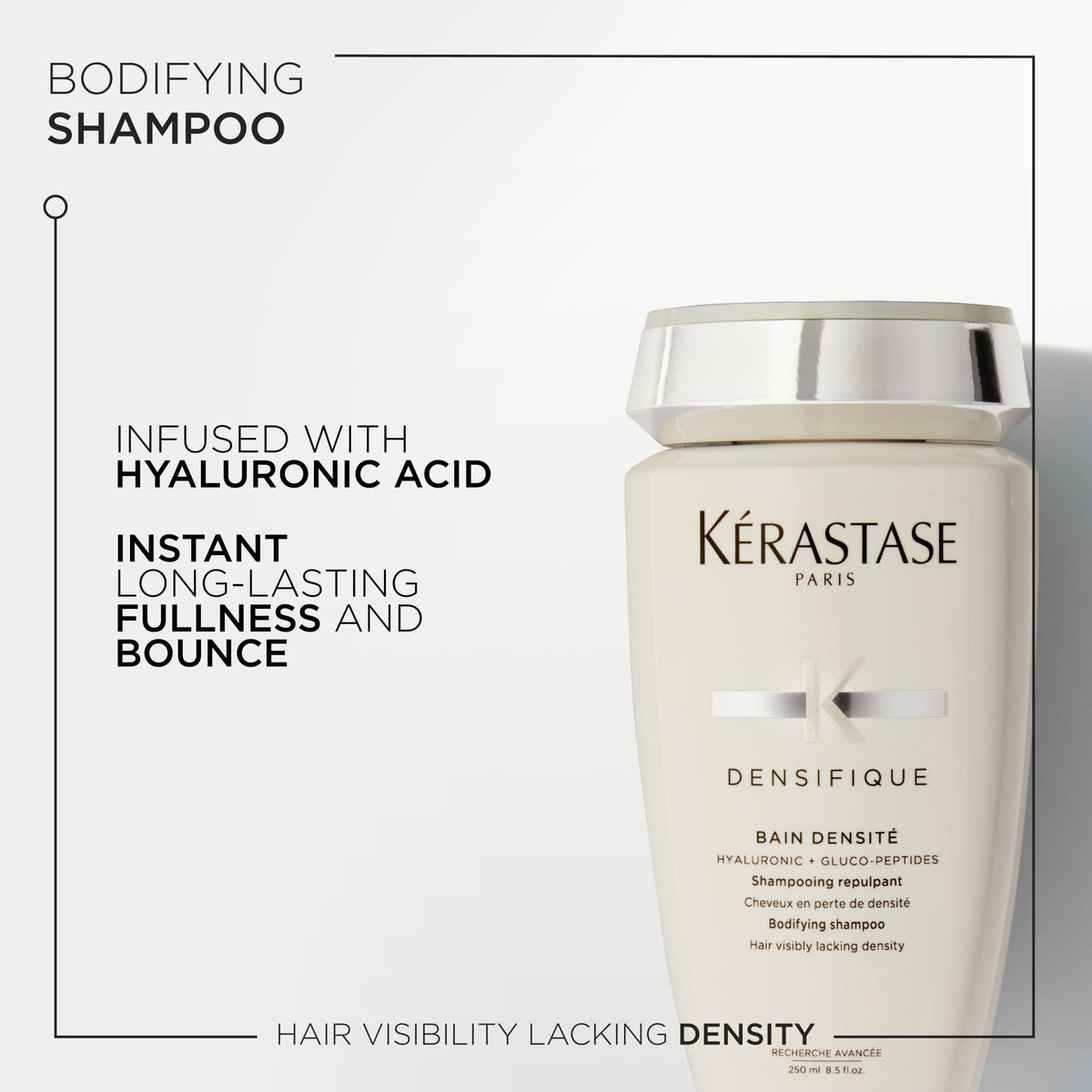 KÉRASTASE back label with ingredients and clarity benefit