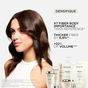 KÉRASTASE shampoo being applied to wet hair showing easy spread and cleanse