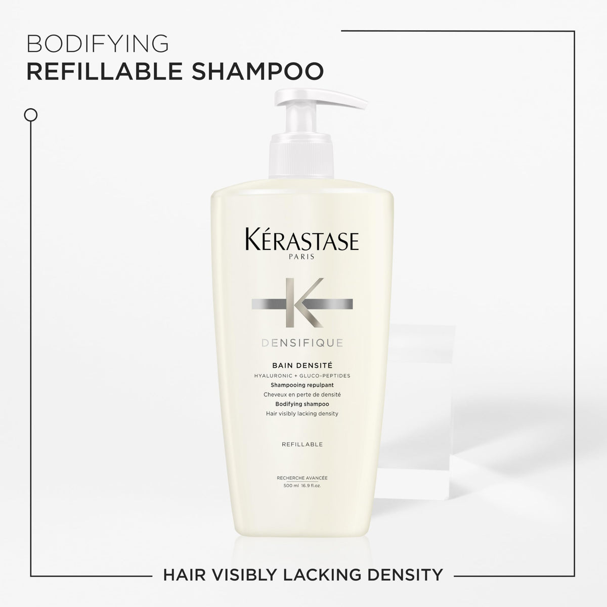 KÉRASTASE shampoo foam texture close-up demonstrating gentle lather benefit