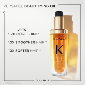 KÉRASTASE refill cartridge highlighting eco-friendly design and reduced waste benefit