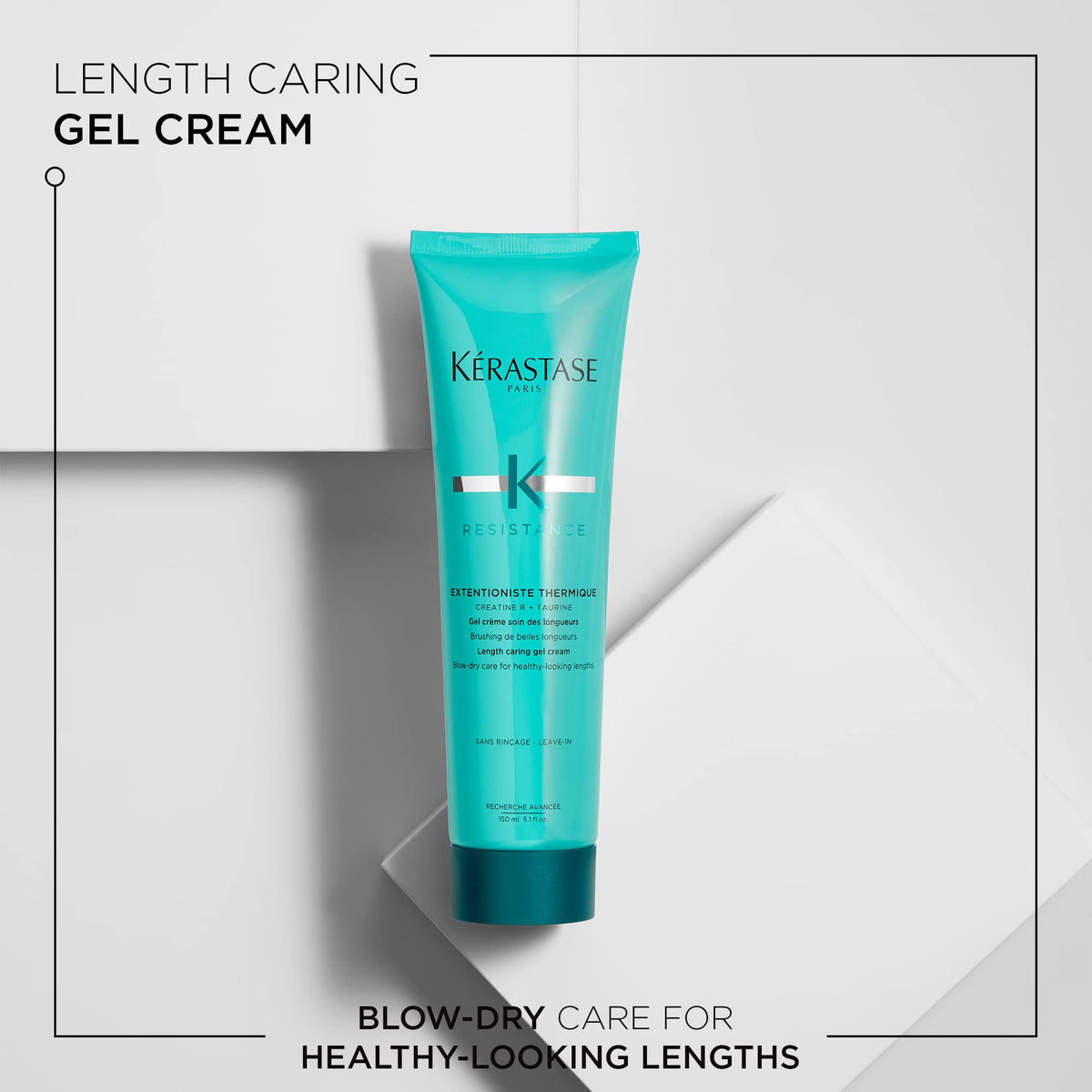 KÉRASTASE pump and texture dispensed to show lightweight cream benefit