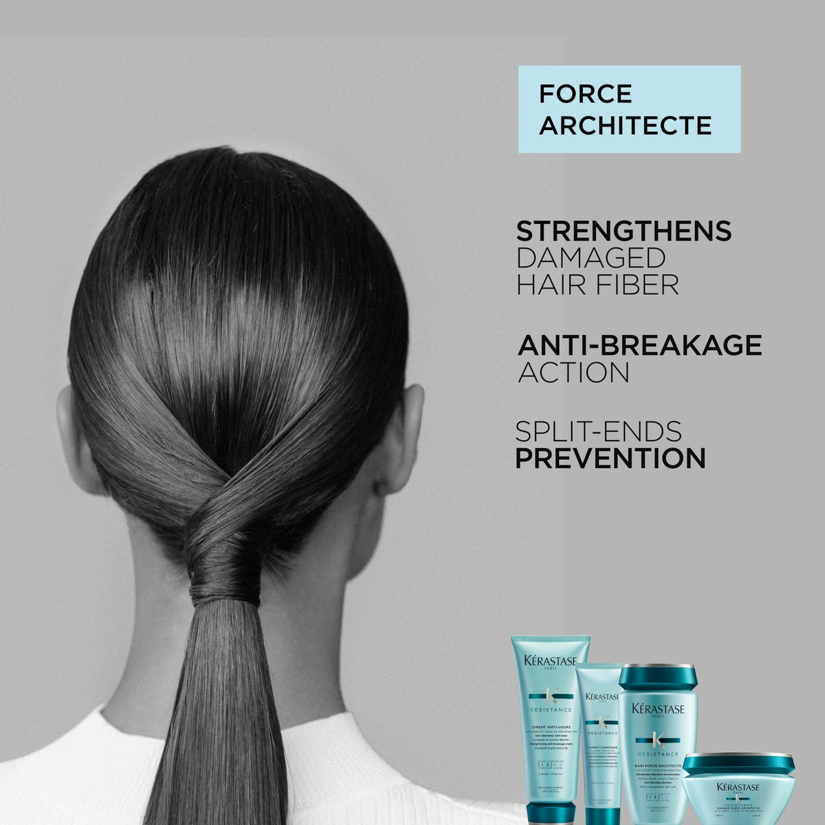 KÉRASTASE application in hand demonstrating easy spread and nourishing benefit