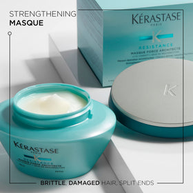 KÉRASTASE close-up of masque texture highlighting creamy reconstructive formula