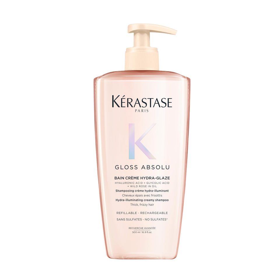 KÉRASTASE front packaging of the Gloss Absolu Bain Crème showing product benefit