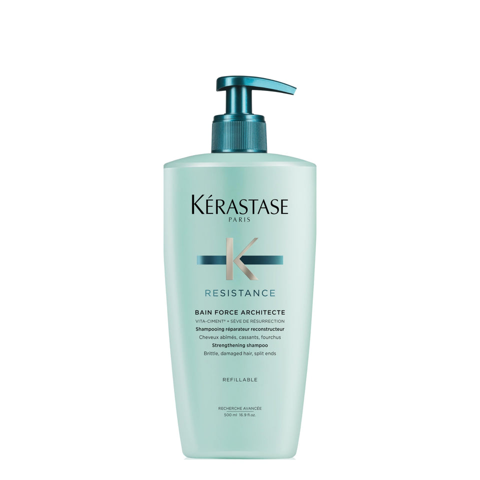 Kérastase front packaging showing brand and rebuild benefits