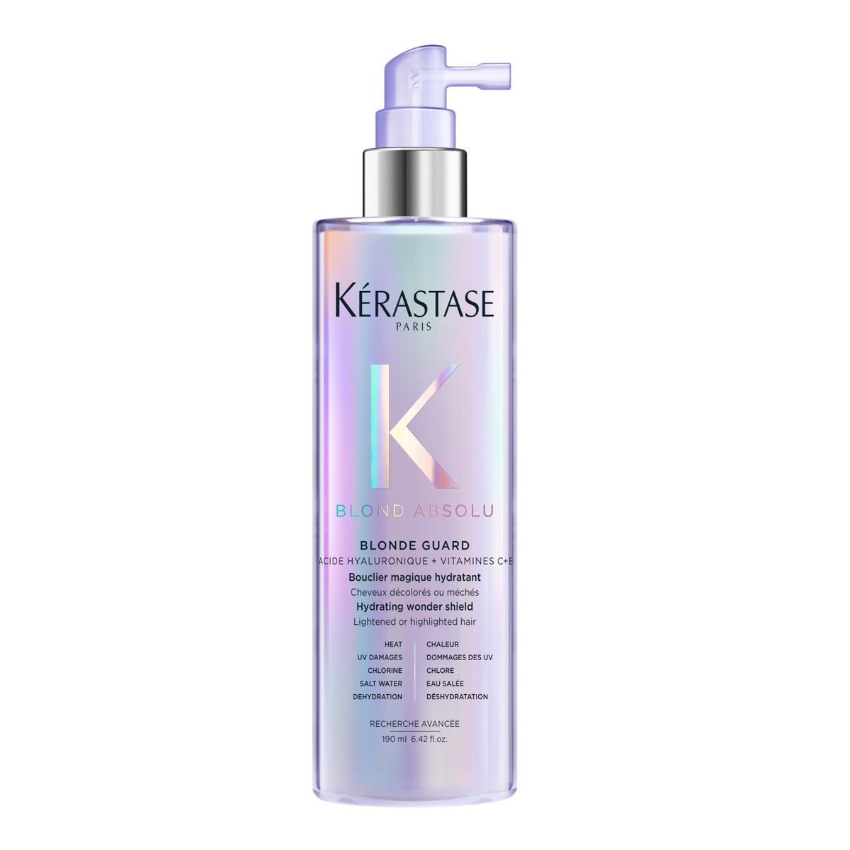 KÉRASTASE front packaging of Blonde Guard Leave-In showing bottle and label benefit