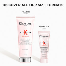 KÉRASTASE after styling shiny hair illustrating smoothness and shine