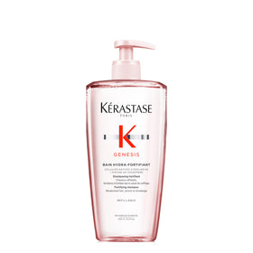 KÉRASTASE front packaging showing bottle and label, highlights strengthening benefit