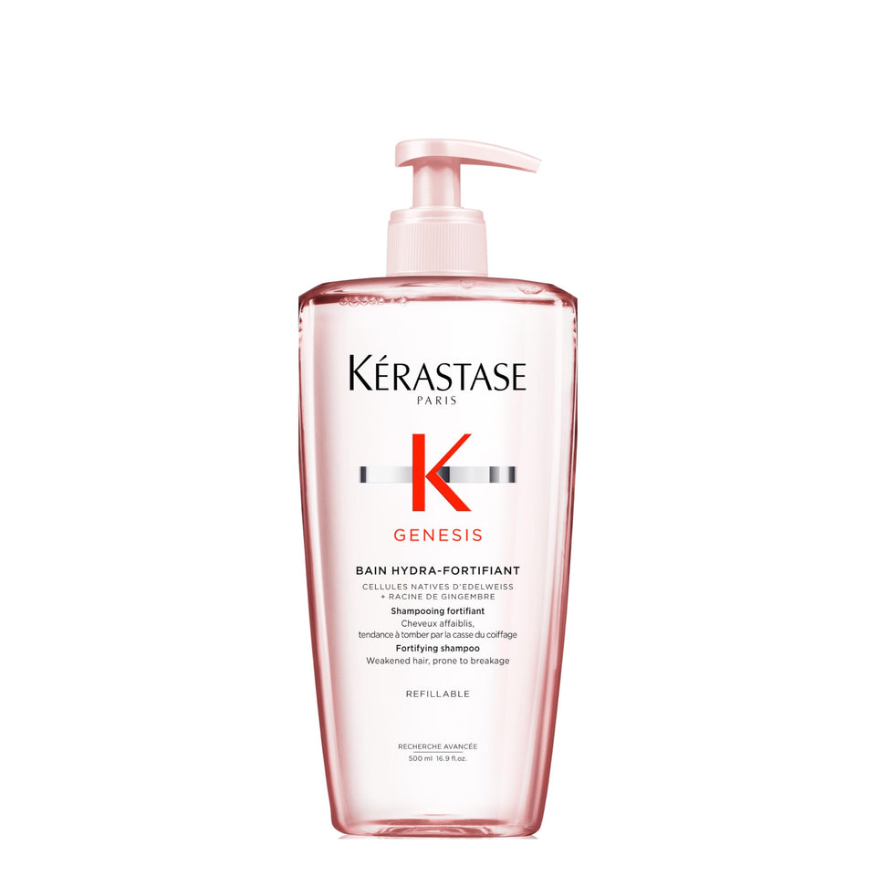 KÉRASTASE front packaging showing bottle and label, highlights strengthening benefit