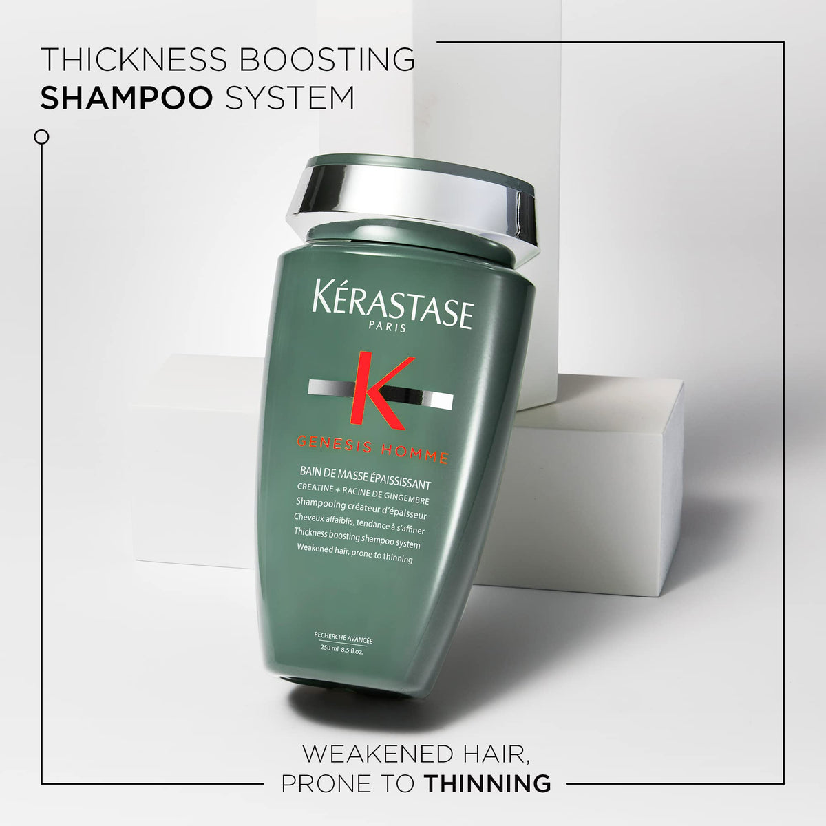 KÉRASTASE back label with ingredients and directions for strengthening