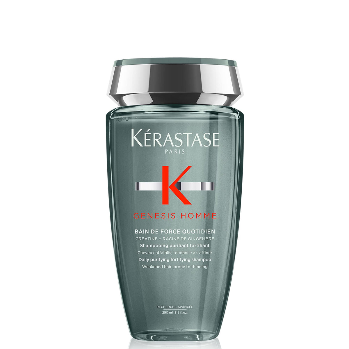 KÉRASTASE Genesis Homme front packaging showing 8.5 fl oz bottle and label benefit