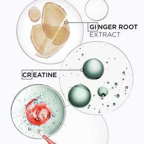 KÉRASTASE Genesis Homme ginger root ingredient shot highlighting strengthening benefit