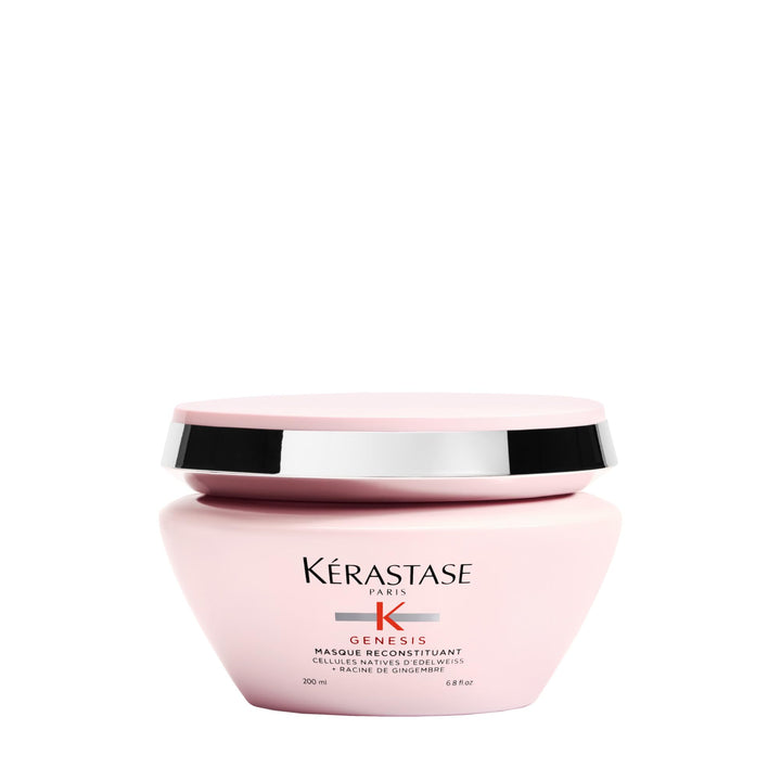 KÉRASTASE front packaging showing mask jar and label benefit