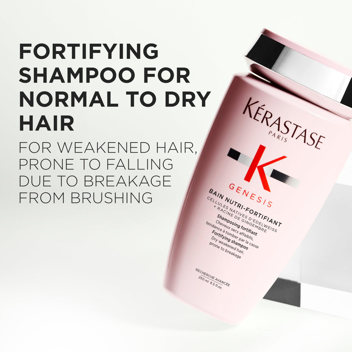 KÉRASTASE pump and label close-up highlighting product details
