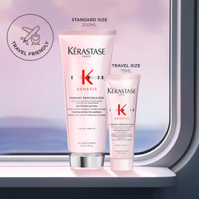 KÉRASTASE pump top detail enabling controlled dispense and clean use