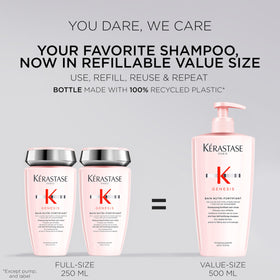 KÉRASTASE creamy foam texture demonstrating gentle nourishing lather