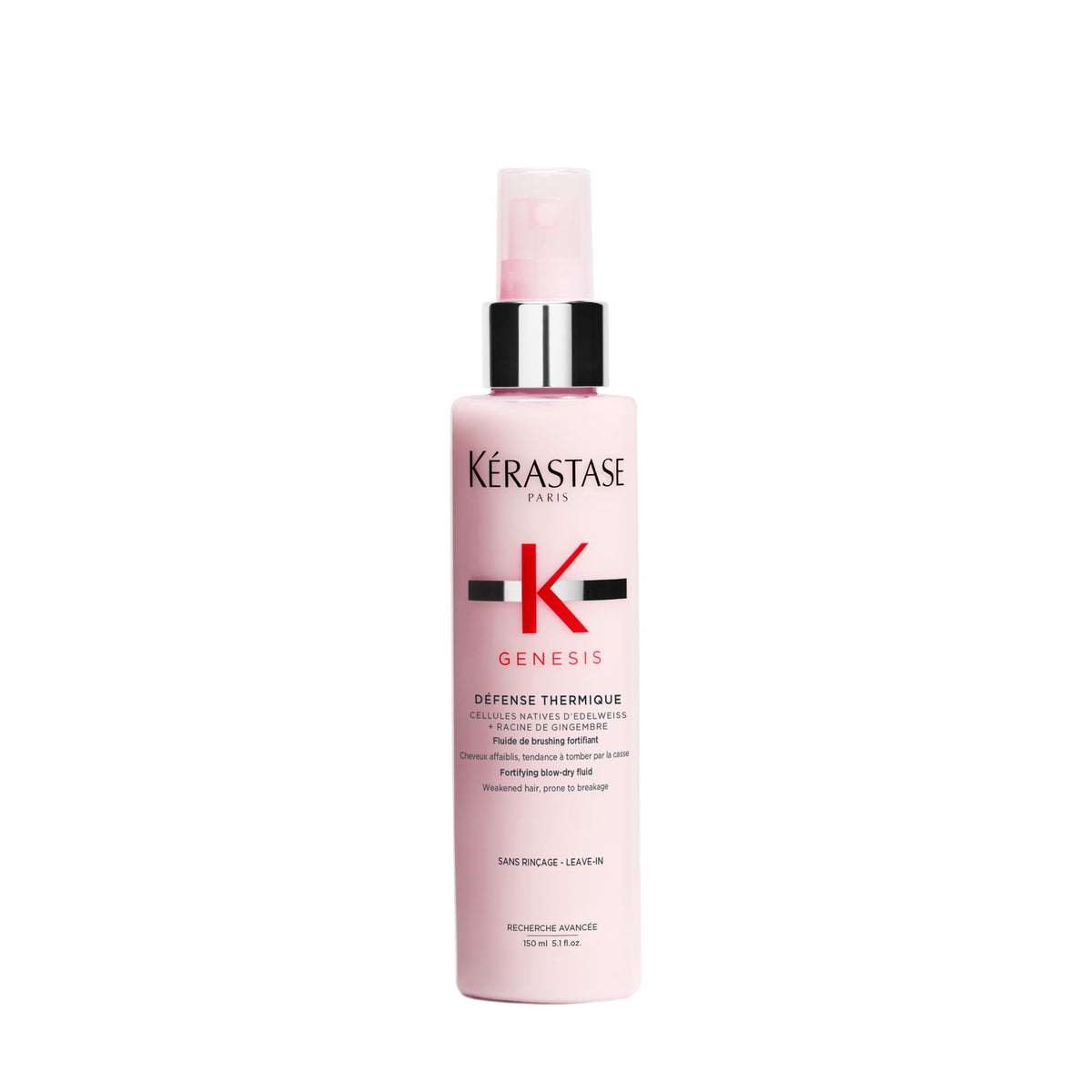 KÉRASTASE bottle front packaging showing product and benefits