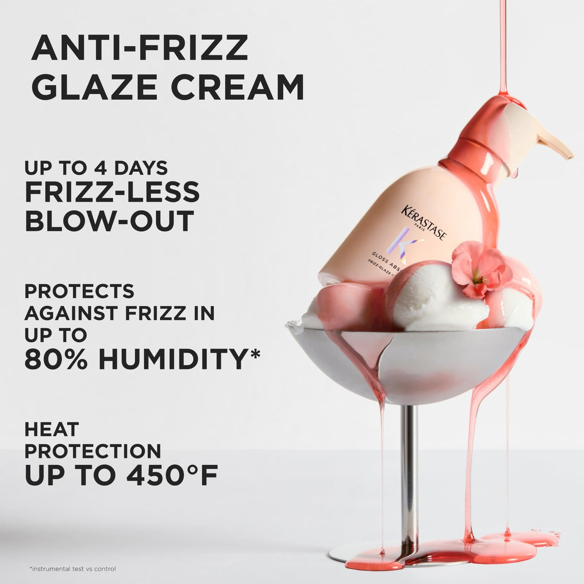 KÉRASTASE cream texture closeup showing lightweight formula and hydration