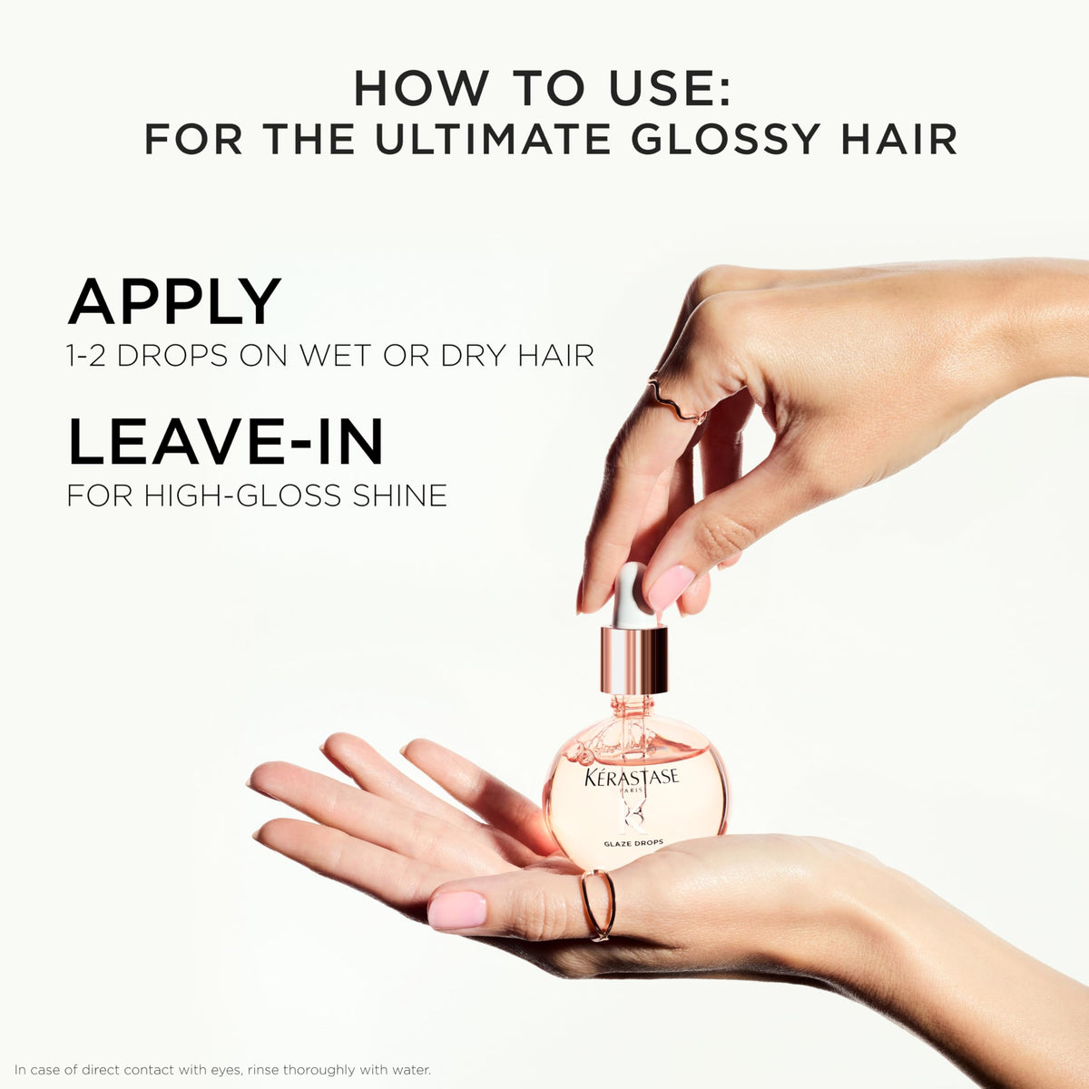 KÉRASTASE after blowout showing reflective shine and frizz control