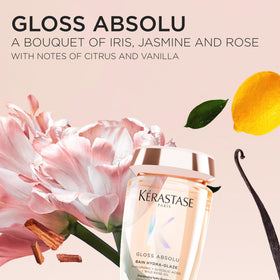 KÉRASTASE before and after hair image reveals improved shine benefit