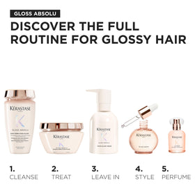 KÉRASTASE on bathroom shelf in lifestyle setting conveying luxury daily ritual