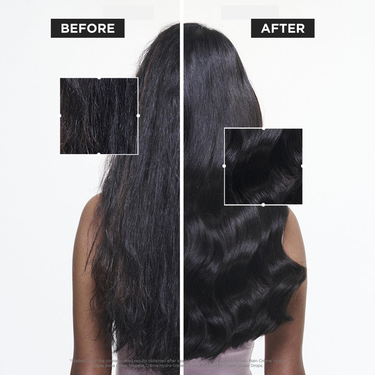 KÉRASTASE ingredient view highlighting hyaluronic acid for deep hydration