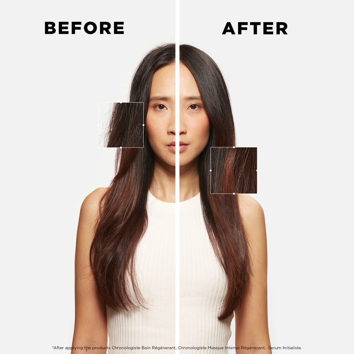 KÉRASTASE hand applying serum to scalp demonstrating even distribution and ease