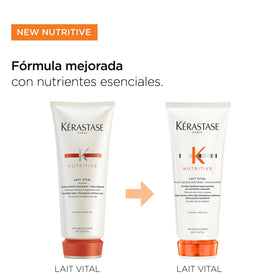 KÉRASTASE label close-up emphasizing product name and formulation benefits