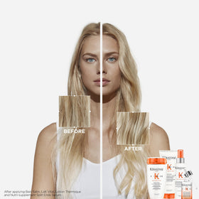 KÉRASTASE serum pump dispensing oil drop for easy precise application benefit: controlled dosing
