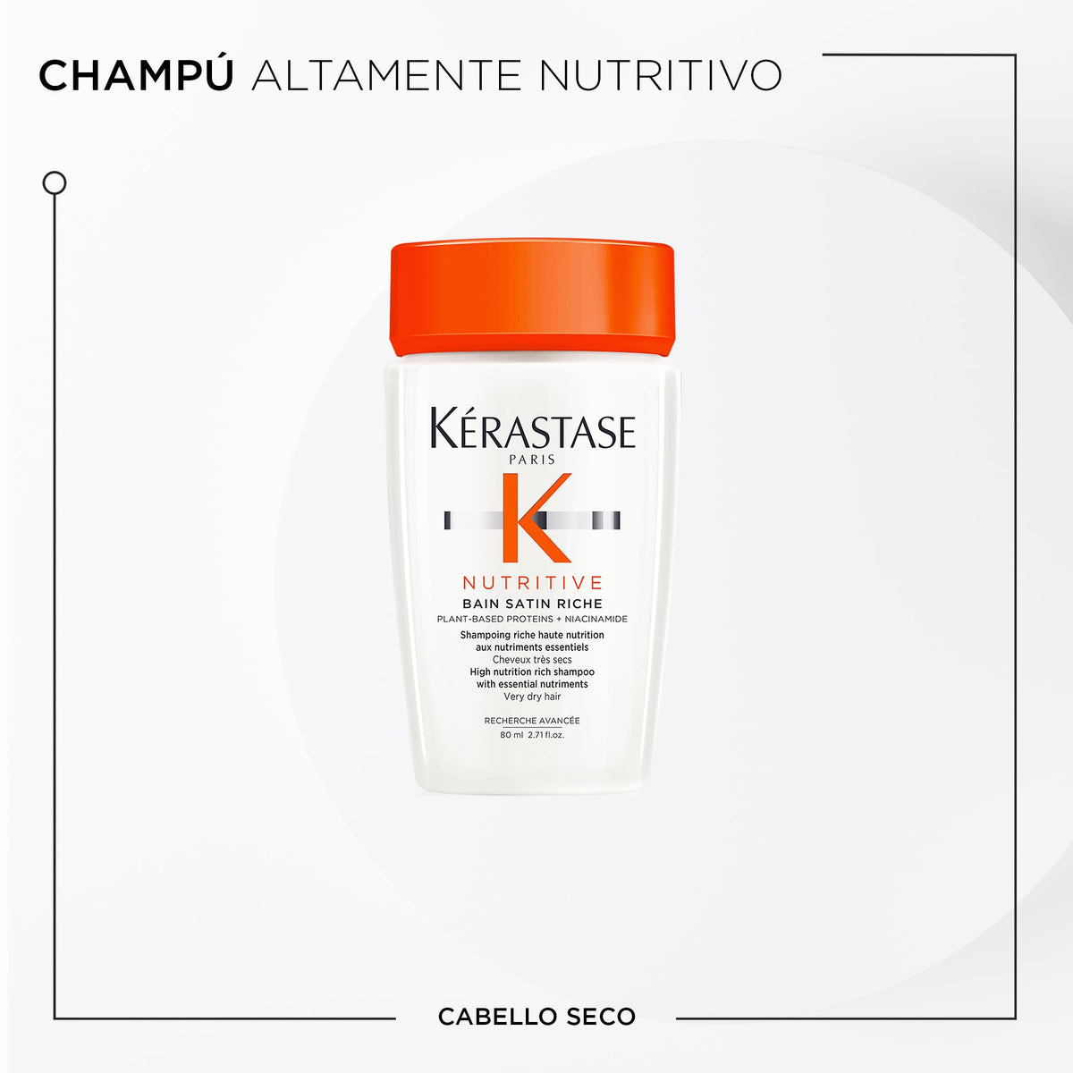 KÉRASTASE shampoo and conditioner texture close-up demonstrating creamy hydration