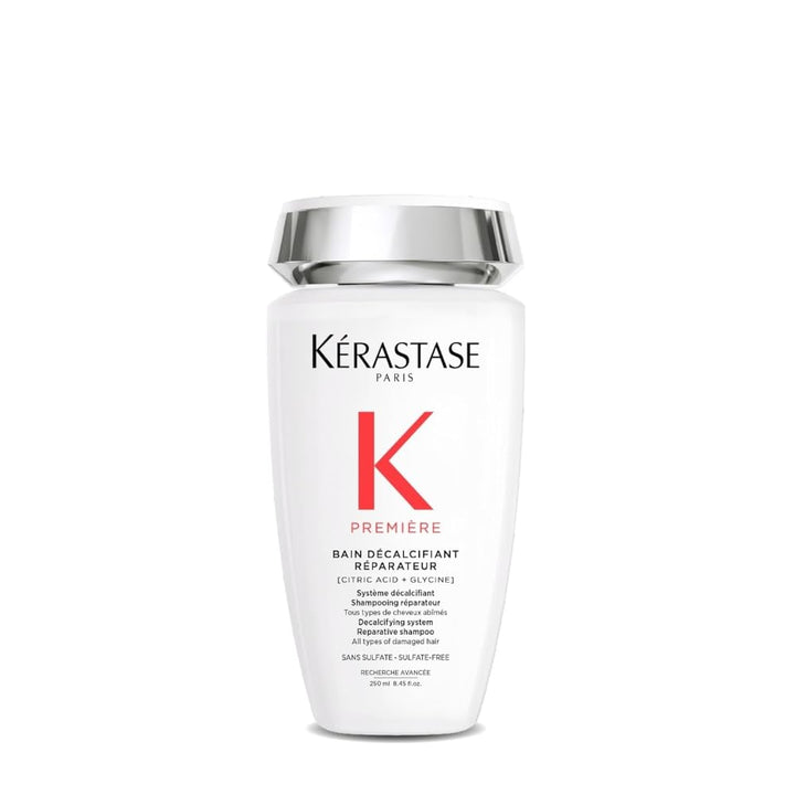 KÉRASTASE front bottle shot showing packaging and professional benefit