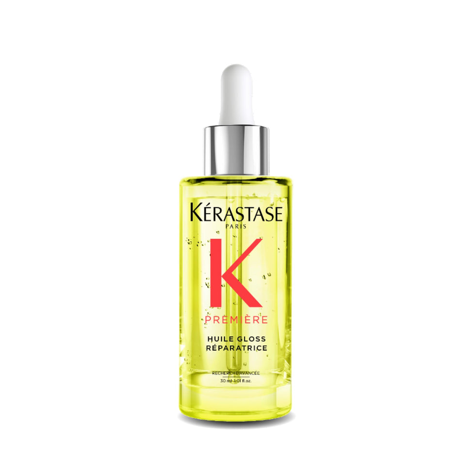 KÉRASTASE bottle front view showing sleek design and 30 ml size benefit