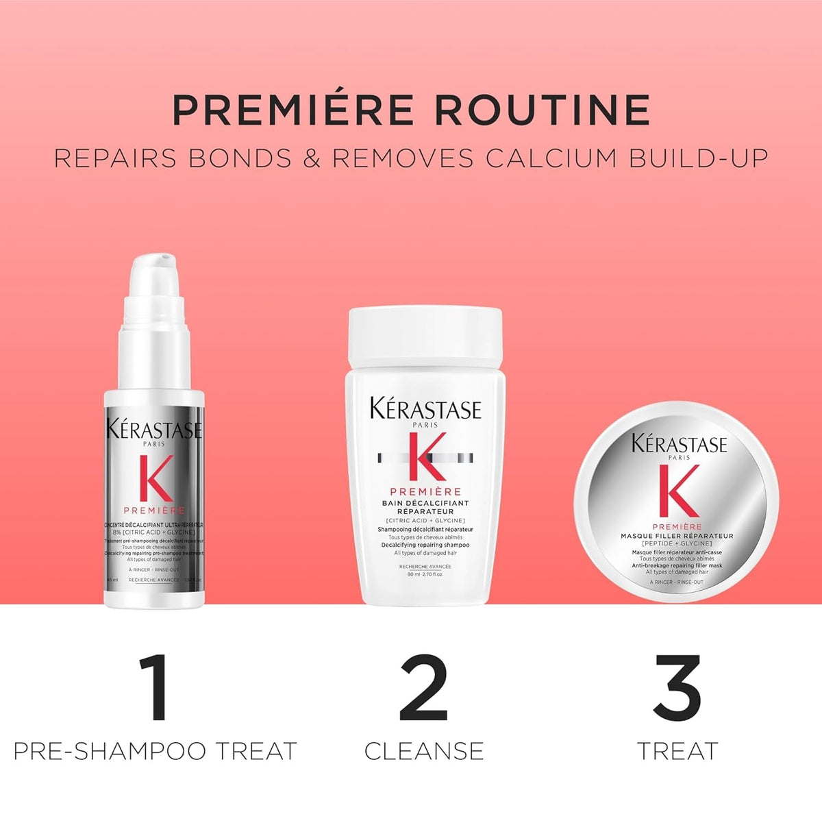 KÉRASTASE mask jar open showing creamy texture that hydrates and smooths hair