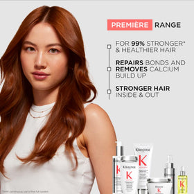 KÉRASTASE split-ends before and after comparison showing improved appearance