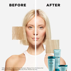 Kérastase bottle pump dispensing shampoo for easy control