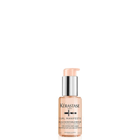 KÉRASTASE bottle front view, clear label and polished finish for trusted care