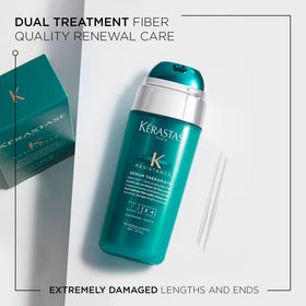 KÉRASTASE Therapiste pump dispense detail for controlled product use