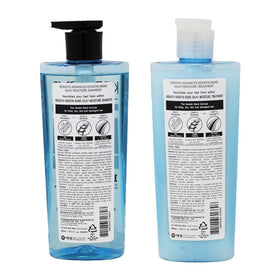 Kerasys shampoo pump close-up highlighting dispenser for easy, controlled use