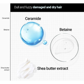 Kerasys texture close-up displaying product consistency for smoothing effect