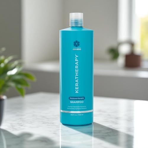 KERATHERAPY back label close-up highlighting ingredients and benefits