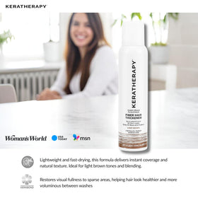KERATHERAPY before and after part-line comparison showing fuller look