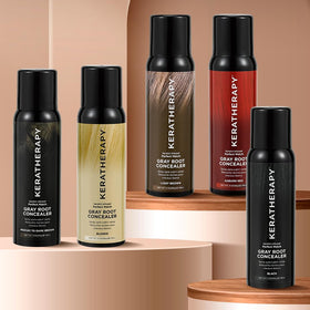 Keratherapy can label close-up highlighting Kerabond technology for supportive hair benefit