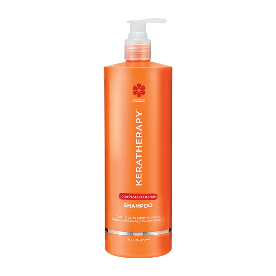 KERATHERAPY front bottle view showing product and benefits