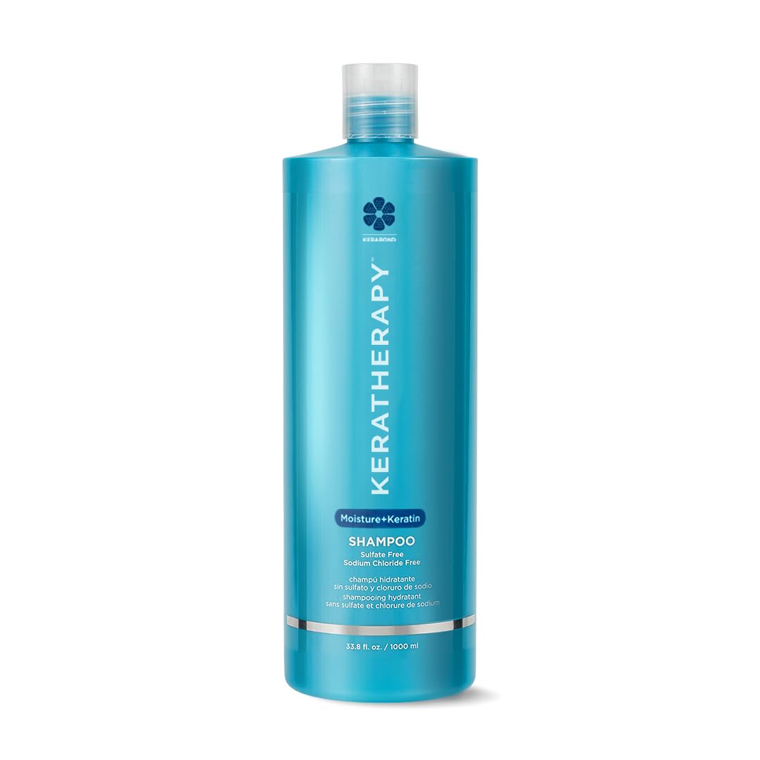 KERATHERAPY front bottle view showing full 33.8 fl oz size and branding benefit