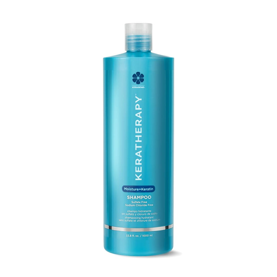 KERATHERAPY front bottle view showing full 33.8 fl oz size and branding benefit